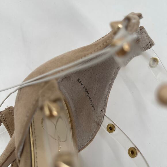 JESSICA SIMPSON Pumps Size 5.5 Wavery Clear Studded Wavery Pointed Toe Stiletto - Picture 10 of 16